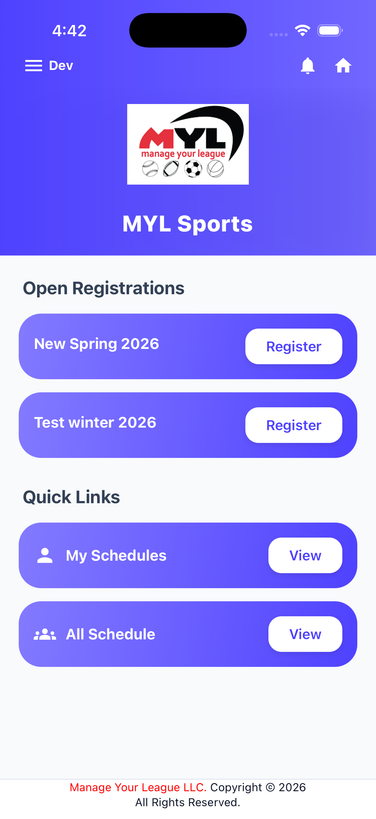 MYL mobile app preview