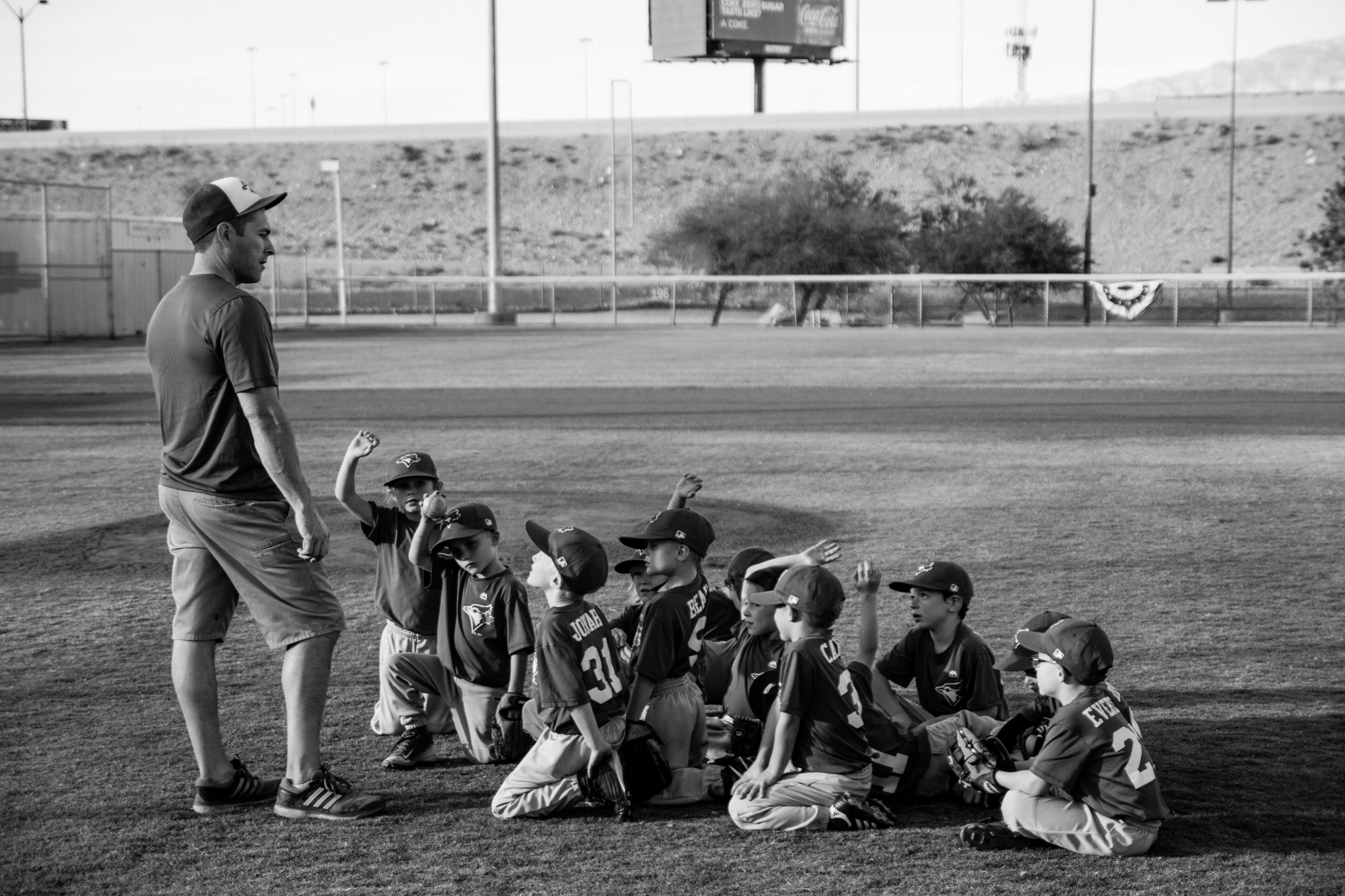 greyscale registration for baseball with coach